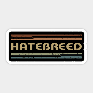 Hatebreed Retro Lines Sticker
